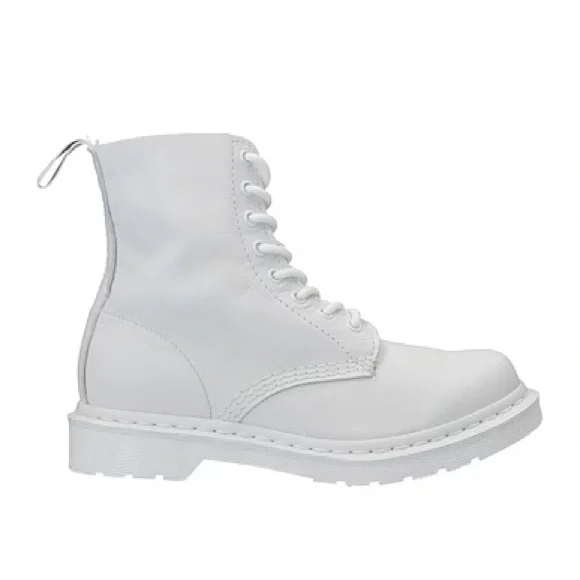 NIB Dr. Martens 1460 Nappa Leather 8-Eye Boot Pascal mono optical white size 8 - Picture 8 of 8